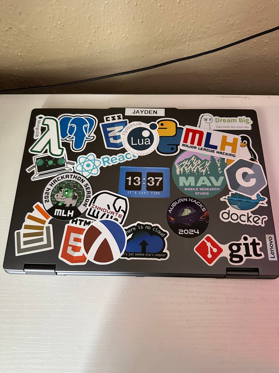  You're not a real developer if you can see the back of your laptop